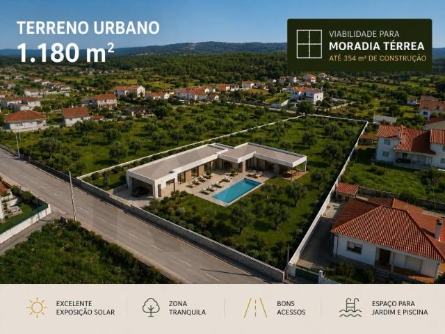 TERRENO URBANO COM 1.180 M² | MOURISCAS, ABRANTES