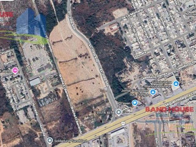 Terreno Urbano comercial en Col. Alta Vista Esq. Ave Hhidalgo, Reynosa, Tamps