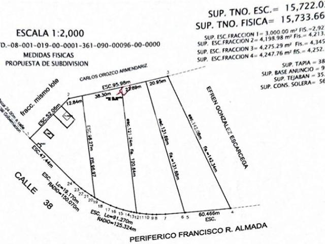 TERRENO URBANO EN VENTA – PERIFERICO R. ALMADA