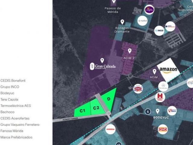 TERRENO USO INDUSTRIAL EN VENTA ZONA CEDIS AMAZON, YUCATÁN F 14
