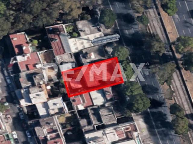 TERRENO VENTA DE 390 m2 / CALZ. DE TLALPAN / PARA 8 NIVELES