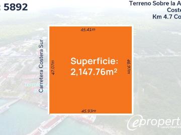 Terreno Venta en Cozumel Avenida Costera Sur