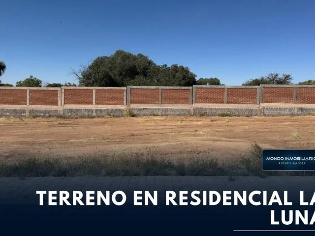 TERRENO VENTA RESIDENCIAL LAS LUNAS ZACATECAS, ZAC