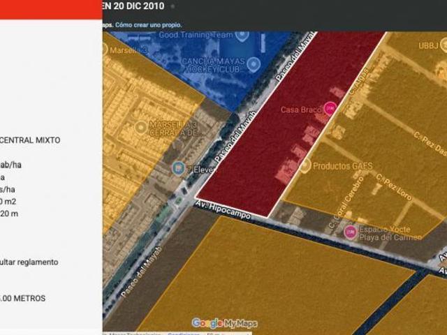 Venta terreno 4,145,07 m2 de uso mixto comercial sobre Avenida Paseo del Mayab