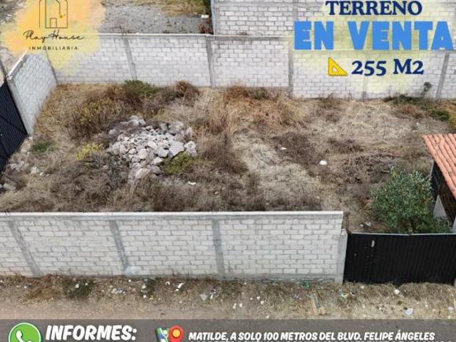 TERRENO EN ESQUINA DE 255 M2, MATILDE, PACHUCA