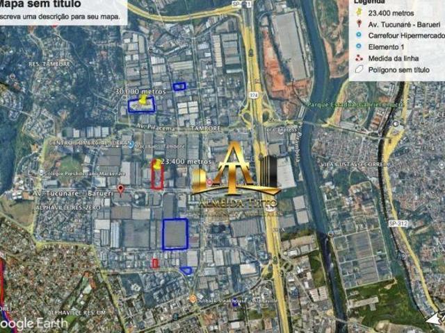 Terreno, 23400 m² venda por R$ 234.000.000,00 ou aluguel por R$ 241.666,67/mês Tamboré Barueri