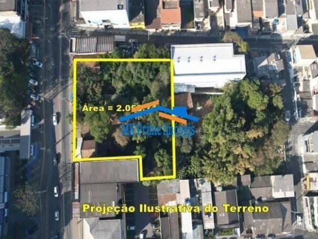 Terreno 2.055 m² de área, 40 mts frente Princ. corredor Com. Carapicuíba