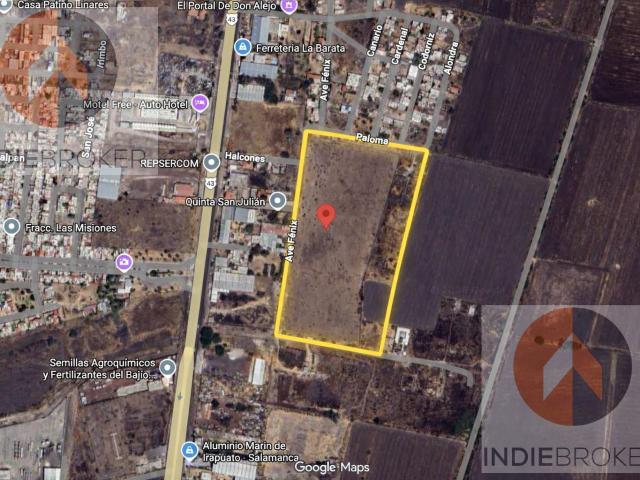 Terreno 38,500m2 con Uso Habitacional H2 en Salamanca