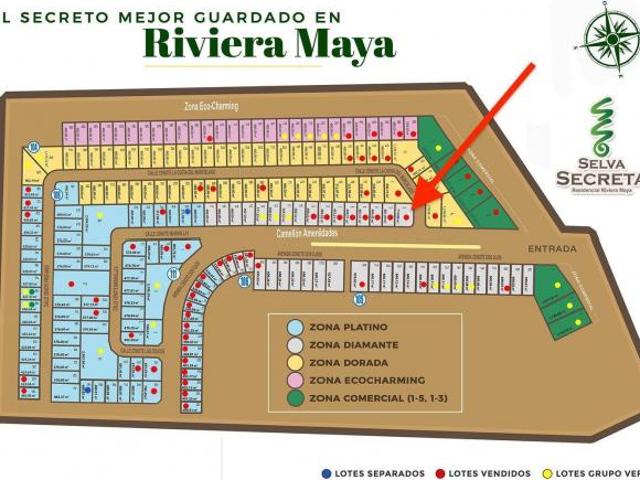 Terreno 710 m2 en Chemuyil