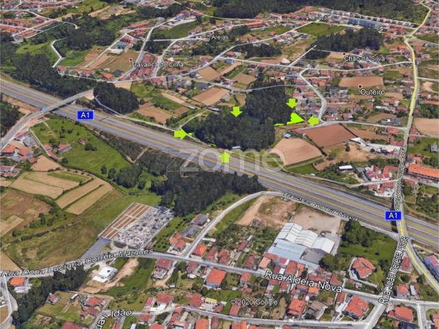 Terreno 9178m² frente para Autoestrada A1 Travanca Santa Maria Feira