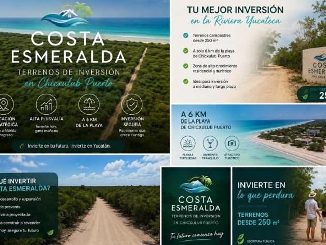 Terrenos Campestres en Chicxulub Puerto | Invierte cerca del mar con financiamie