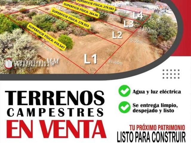 TERRENOS CAMPESTRES EN VENTA EN LA TOMATINA CERCA DEL PICACHO