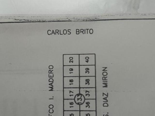 Terrenos en Venta Calle Carlos Brito Gómez entre Díaz Mirón y Madero, Col. Miramar, Allende, Ver