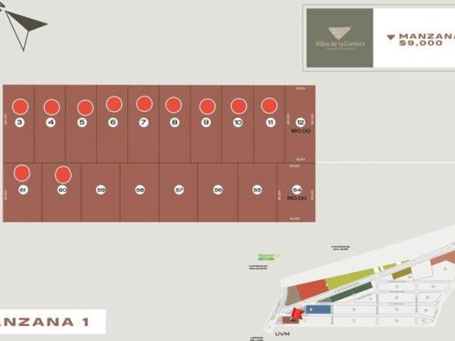 Terrenos en Venta de Uso Mixto en Villas de la Cantera