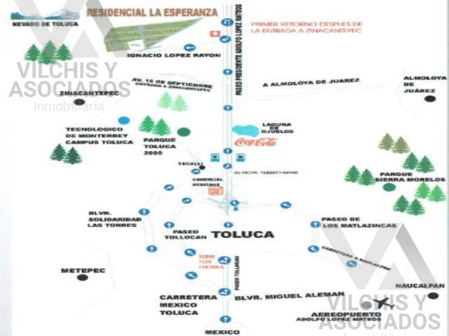 TERRENOS EN VENTA EN FRACCIONAMIENTO LA ESPERANZA, ZINACANTEPEC