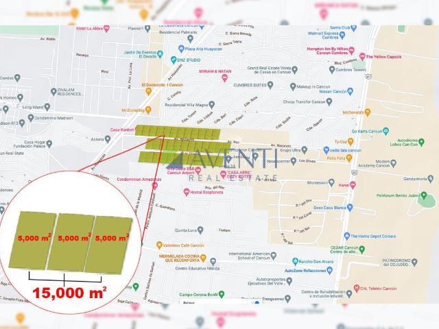 Terrenos en Venta, Entre Av. Huayacan y Colosio, Canc?n