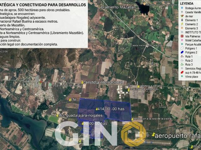 Terrenos en Venta para Log?stica al Sur de Mazatl?n, Sinaloa