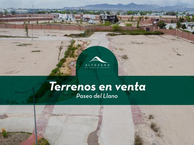 Terrenos en venta Paseo del Llano