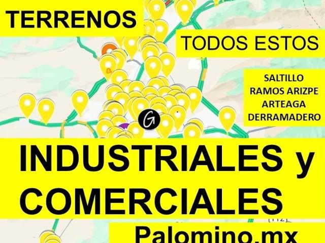 Terrenos Industriales y Comerciales en Venta
