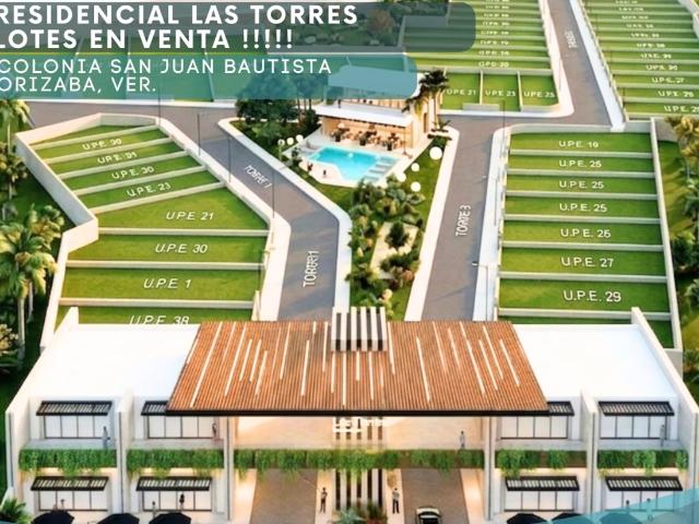 TERRENOS RESIDENCIAL LAS TORRES Orizaba Veracruz