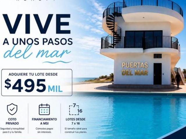 Terrenos Residenciales en Ventas a unos pasos del Mar de Mazatlan