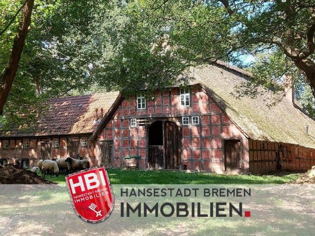Teufelsmoor Teilsanierter Restbauernhof mit Scheune und Backhaus