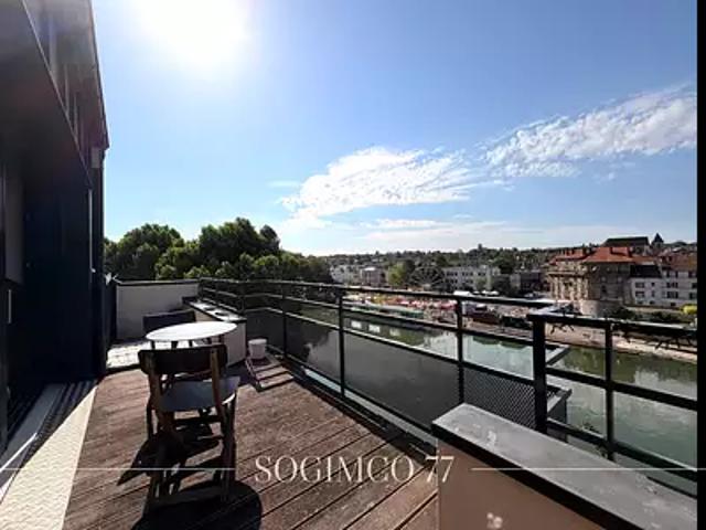 Thorigny sur Marne 77400 Location appartement 3 pièces t3 au dernier étage