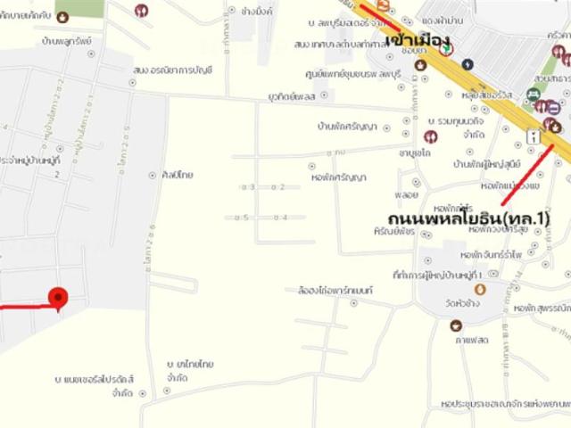 ทาวน์เฮ้าส์ 21 ตร.วา เมืองลพบุรี ลพบุรี 1.1M