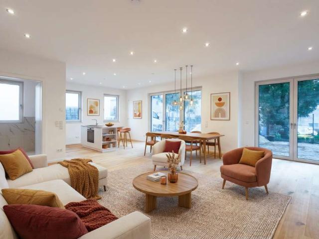 THAER18 WE 01: Bezugsfertige barrierefreie 2 Zimmer Neubauwohnung mit 83,86 m² und großer Terrasse
