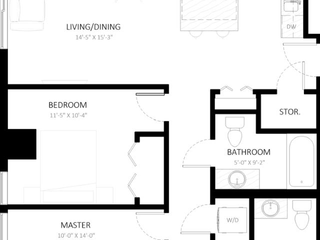 The Churchill Apartments 2 Bedroom Apartment for Rent at 10015 103 Ave Nw, Edmonton, AB T5J 0H1 Downtown Edmonton