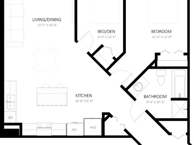 The Churchill Apartments 2 Bedroom Apartment for Rent at 10015 103 Ave Nw, Edmonton, AB T5J 0H1 Downtown Edmonton