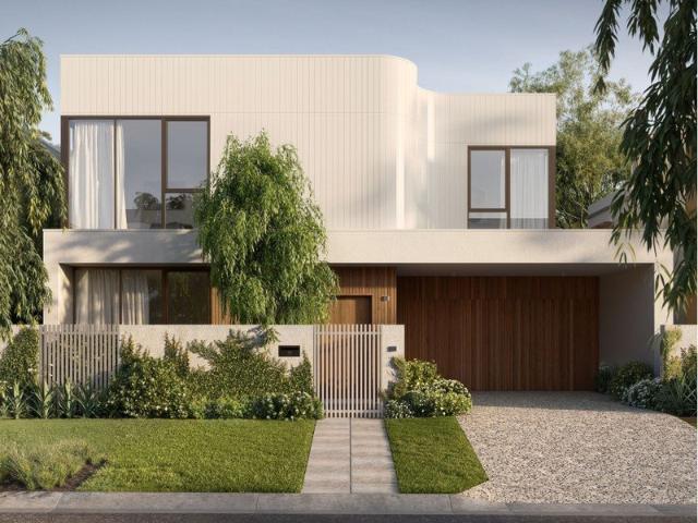 The Botanist Light Filled Family Living Framed by Garden and Pool