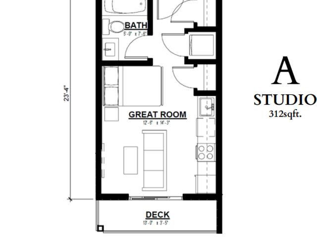 The Douglas Studio Apartment for Rent at 32123 George Ferguson Way, Abbotsford, BC V2T 2K8 Clearbrook Centre