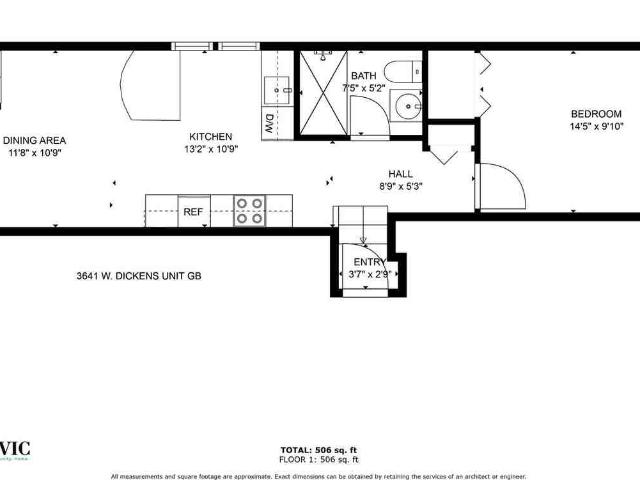 The Dickens Courtyard 1 Bedroom Apartment for Rent at 3631 W Dickens Ave, Chicago, IL 60647 Logan Square