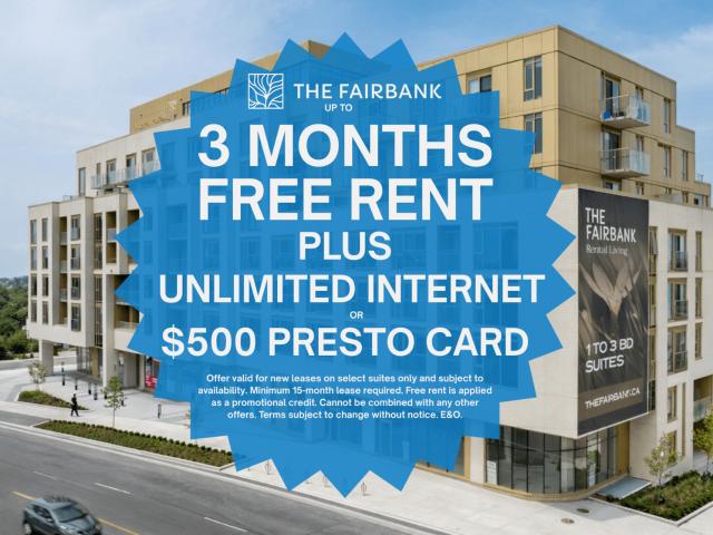 The Fairbank 1 Bedroom Unit Juliet Balcony 210 Apartment for Rent
