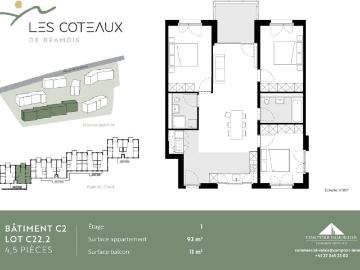THE LAST 4.5 ROOMS NEW FOR RENT IN BRAMOIS