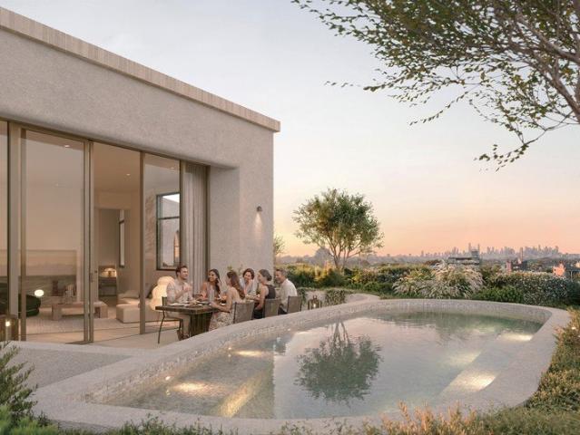 The pinnacle of Jardin House with a private pool