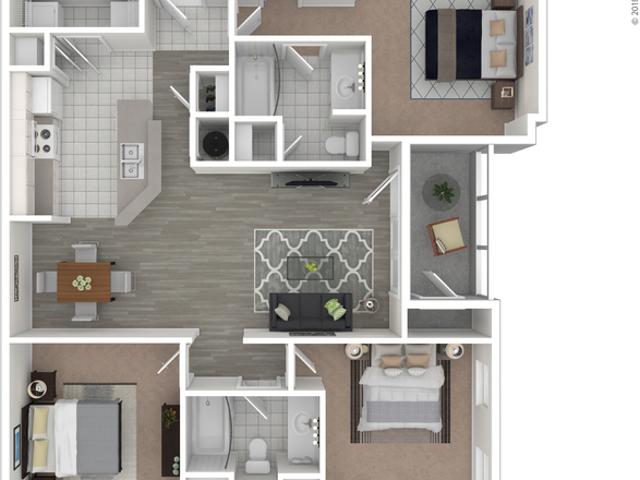 The Preserve at Godley Station 3 Bedroom Apartment for Rent at 65 Tanger Outlets Blvd, Pooler, GA 31322
