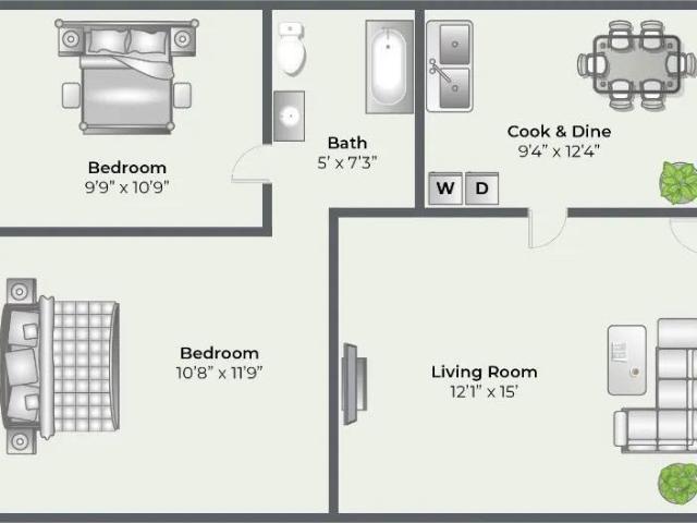 The Preserve On Conley 2 Bedroom Apartment for Rent at 4233 Jonesboro Rd, Forest Park, GA 30297