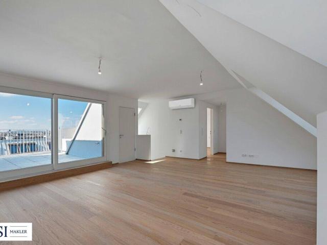 The Temptation: Erstklassige Dachgeschoßwohnung mit tollen Freiflächen Nahe Kutschkermarkt