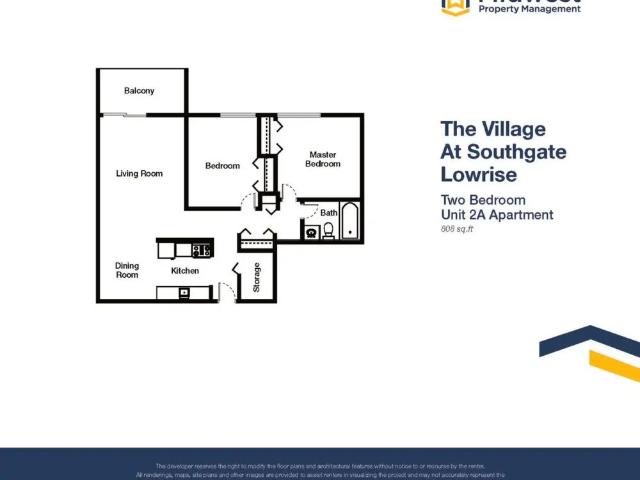 The Village at Southgate — 2 Bedroom small lowrise