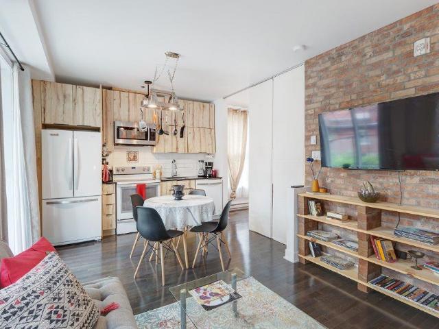 The Village Montreal Furnished Luxury Condo for Rent on Visitation St Stylish 2 Bedroom, 1 Bath with Smart Layout and Lovely Balcony