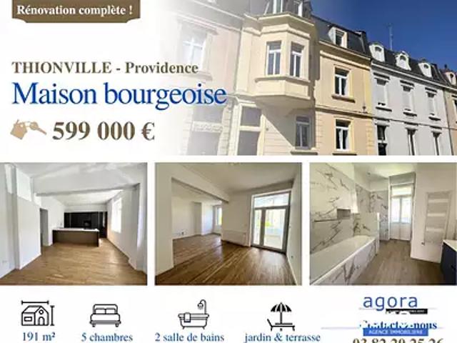 Thionville 57100 Achat / Vente maison 8 pièces t8