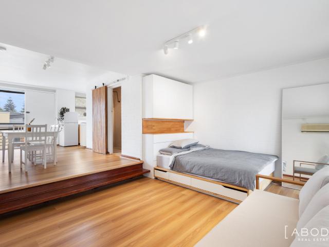 This stylish, partially furnished studio will impress!
