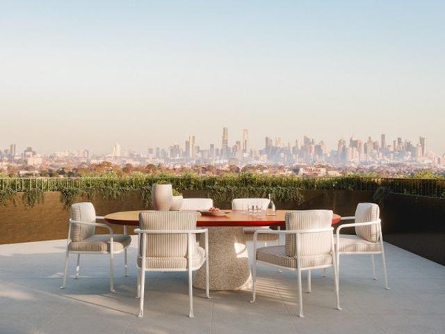 Three Bedroom Plus Study with Melbourne CBD Views and Expansive Walk In Robe to Master Suite