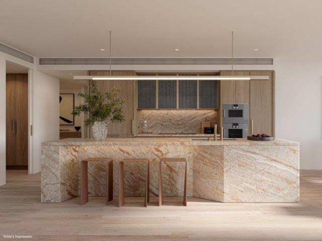 Three bedroom residence on a coveted waterfront address