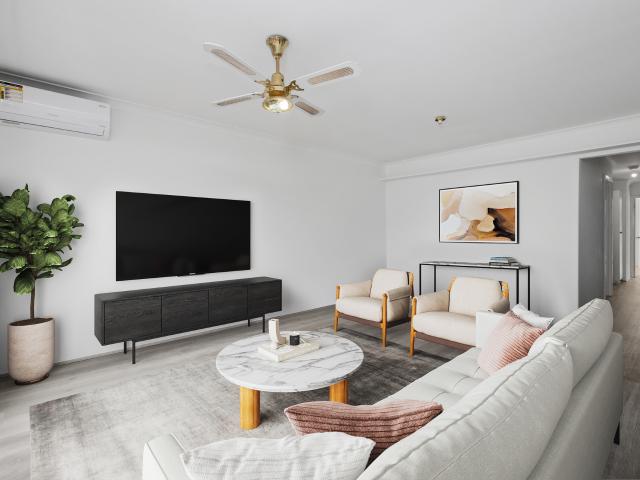 Three bedrooms ideal location move in ready!