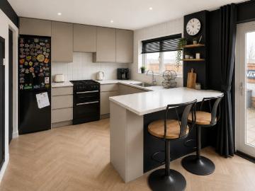 Three double bedroom semi detached house located i