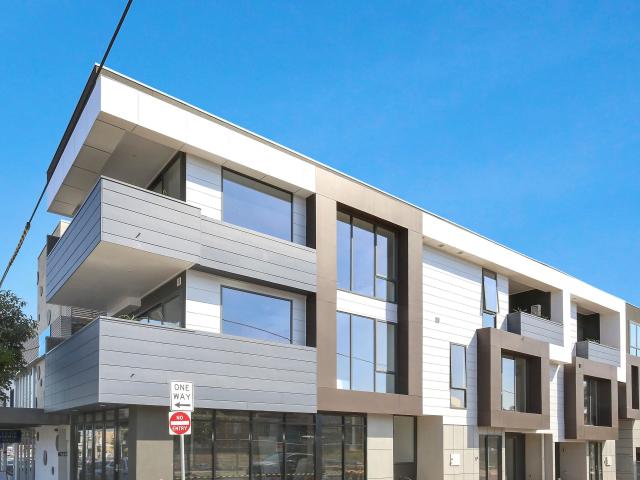 three story modern town house