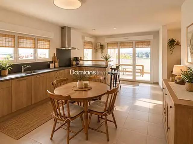 Thuir 66300 Achat / Vente appartement 3 pièces t3 au dernier étage terrasse